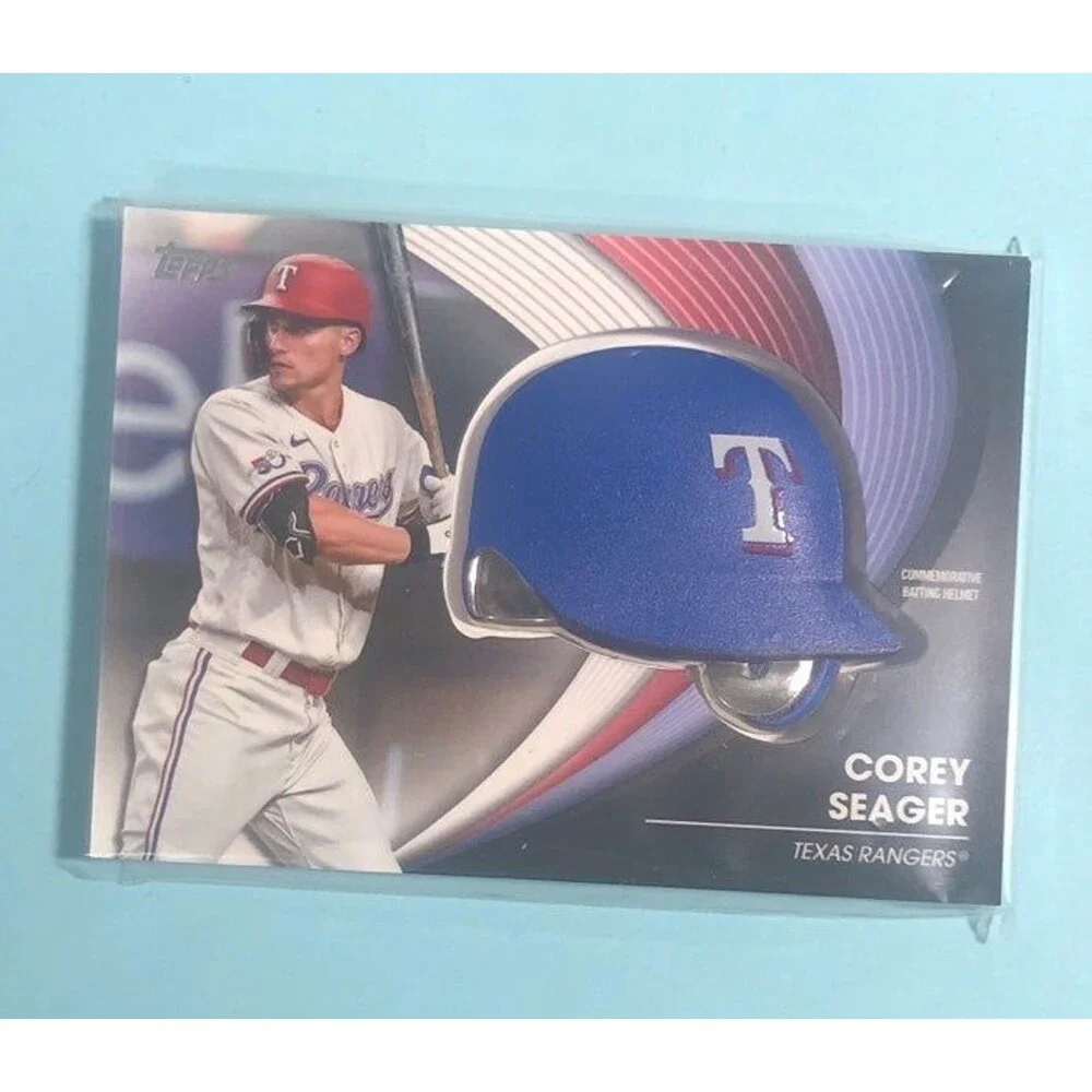 2022 Topps Texas Rangers Corey Seger Batting Helmet Card-NMnt